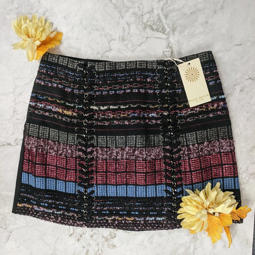 Ramy Brook Multi-Colored Mini Skirt